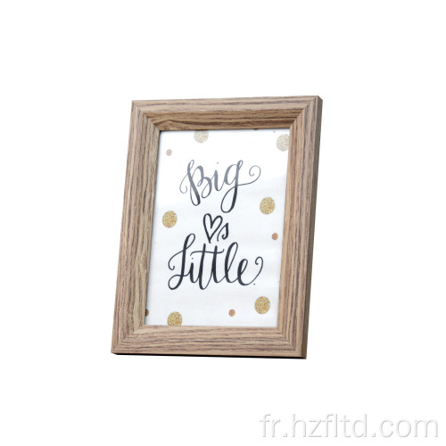 Cadre en bois massif de style classique personnalisé Cadre photo blanc Handprint Shadow Box Cadre Super pour le cadeau